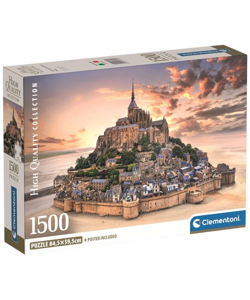 Clementoni rompecabezas 1500 Hqc el Mont saint-michel risin