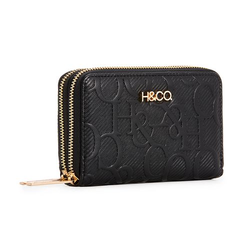 Billetera H&Co color negro para mujer