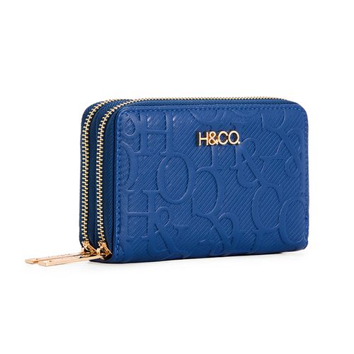 Billetera H&Co color azul para mujer