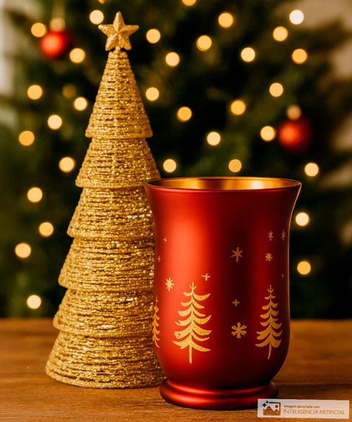 Árbol de mesa decorativo dorado 70 cm