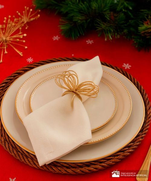 Set de 4 anillos para servilletas 6 x 5 x 5 cm