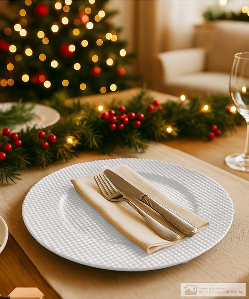 Portaplato de vidrio gris 30 cm