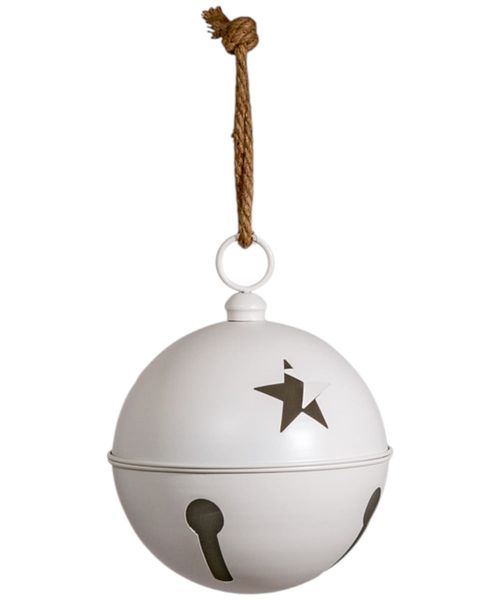 Cascabel navideño blanco 30 x 30 x 57 cm