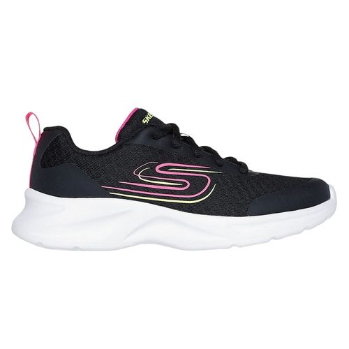 Zapato deportivo casual Skechers negro para niña