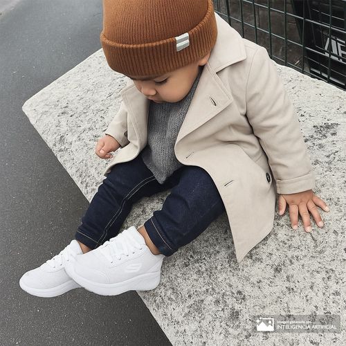 Zapato deportivo casual Skechers color blanco para niño