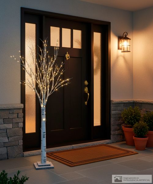 Árbol decorativo con luz 125 cm