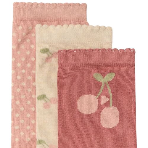 Set de 3 pares de calcetines multicolor con estampado para niña