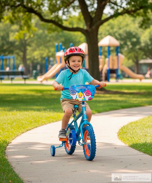 Bicicleta Rin 12 Baby Shark para niño