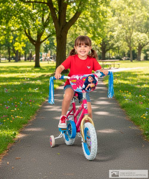 Bicicleta Rin 12 Wonder Woman para niña
