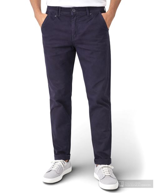 Jeans Unexpected slim fit azul navy denim sólido para hombre