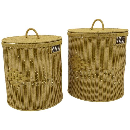 Set de 2 cestas para almacenamiento de ropa