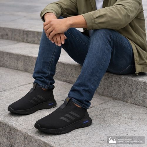 Zapato Adidas FTW Cloudfoam deportivo casual negro para hombre