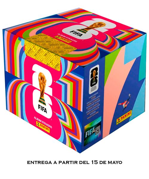 1 Caja con 104 sobres del Mundial de la FIFA 2026 Panini