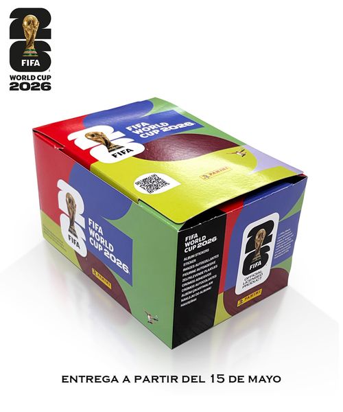 1 Caja con 104 sobres del Mundial de la FIFA 2026 Panini