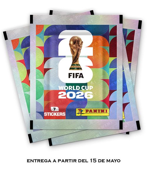 1 Caja con 104 sobres del Mundial de la FIFA 2026 Panini