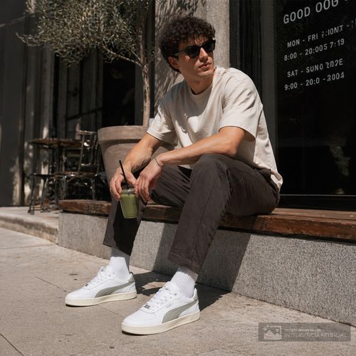 Zapato deportivo casual Puma Caven 2.0 Lux blanco para hombre