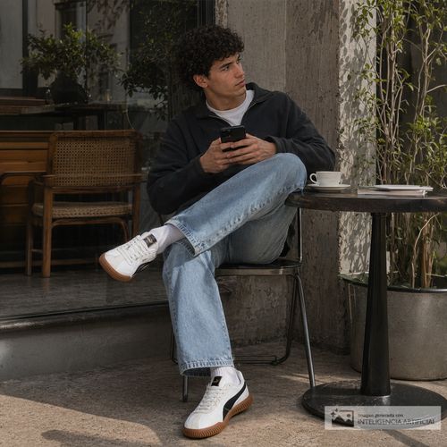 Zapato deportivo casual Puma Club Kayzer Og blanco para hombre