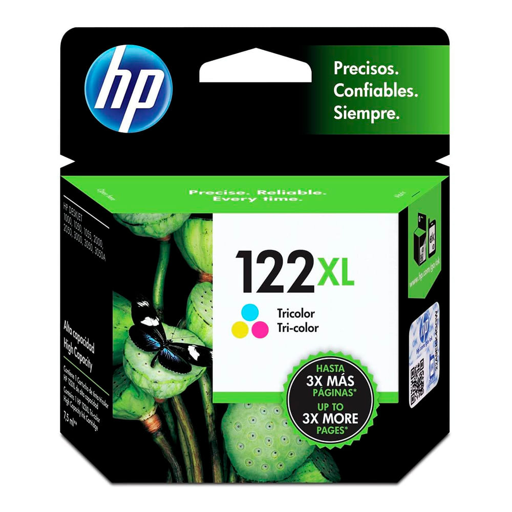 Cartucho de Tinta HP 122XL Tricolor Original