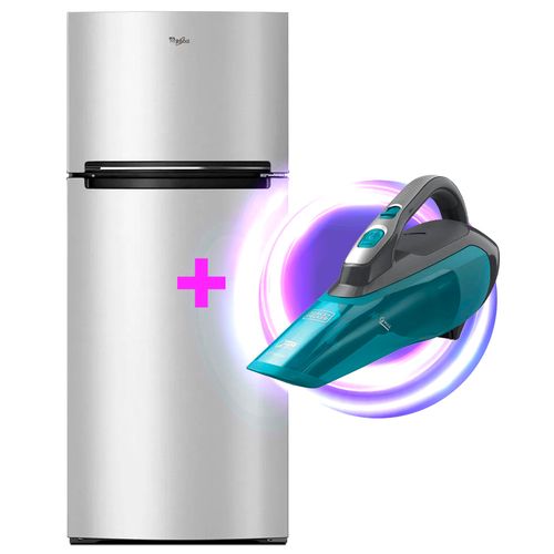 Combo Refrigeradora Whirlpool 481 L (17 PCU) Top Mount Energy saver  WT1726A + Aspiradora de mano Black and Decker dustbuster AdvancedClean HLWVA325J2