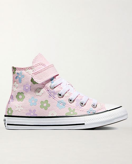 Zapato casual Converse Chuck Taylor All Star estampado floral color rosado para niña