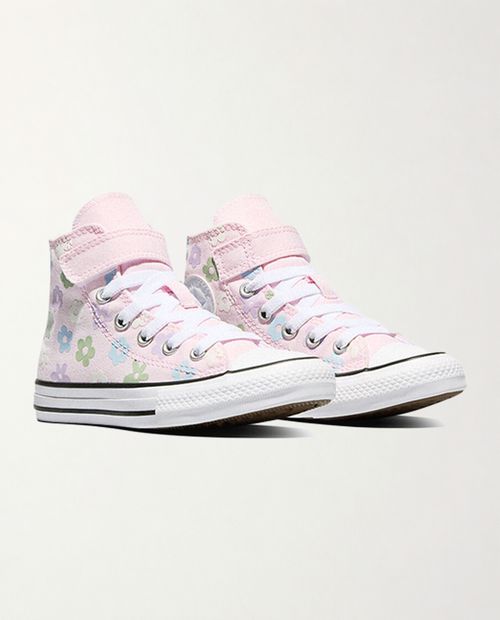 Zapato casual Converse Chuck Taylor All Star estampado floral color rosado para niña