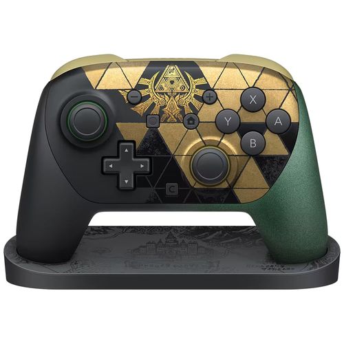 Control Nintendo Switch 2 Pro Zelda 40 Aniversario con soporte de exhibición