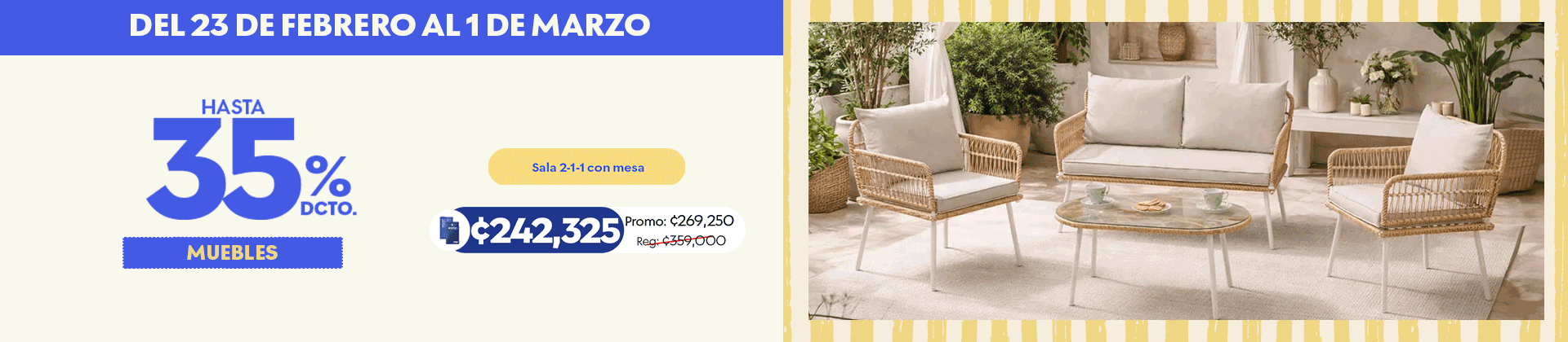 Muebles de exterior y más