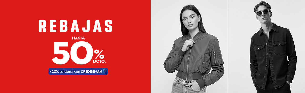 Hasta 50% de dcto en moda