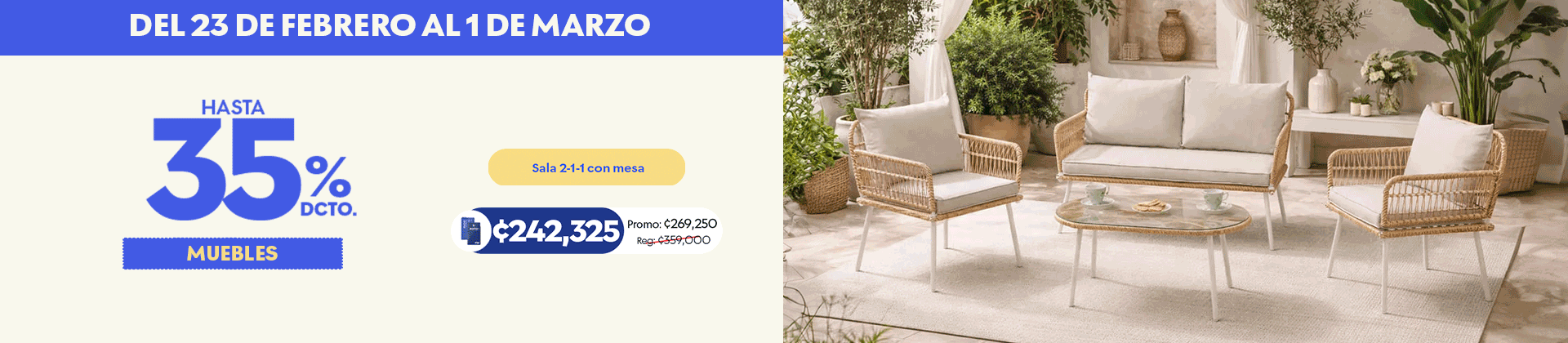 Muebles de exterior y más