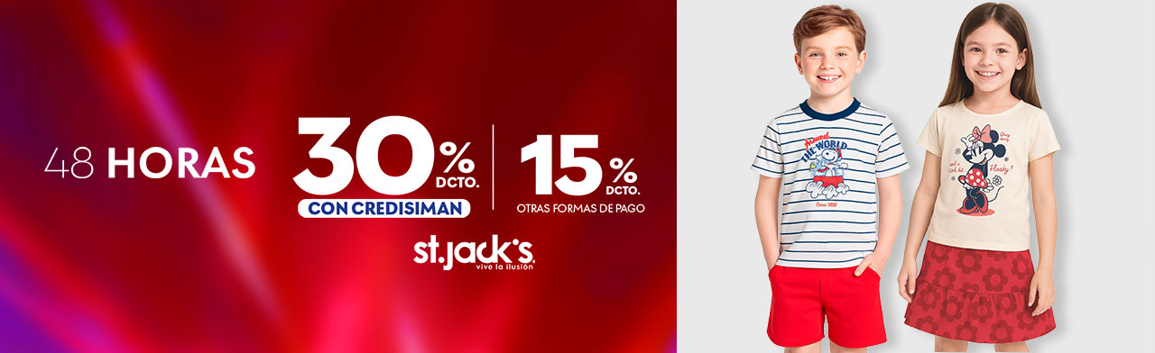 Hasta 30% de descuento en moda para niños y bebés