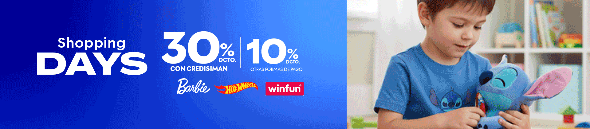 Hasta 30% con la Credisiman en Shopping days