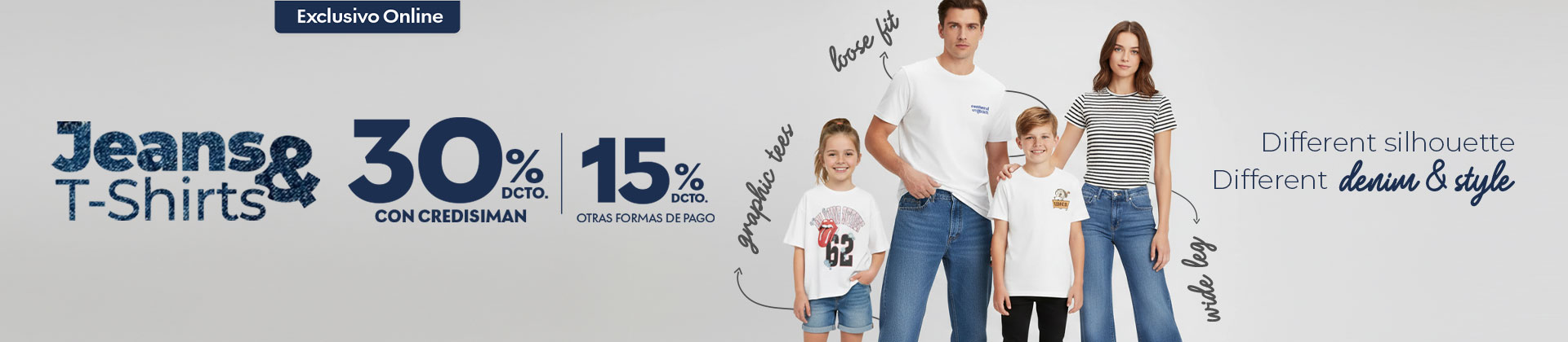 Jeans para toda la famila