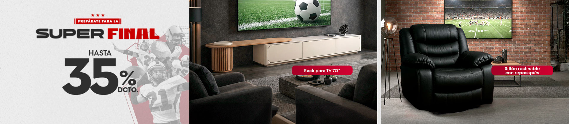 Salas, comedores y más