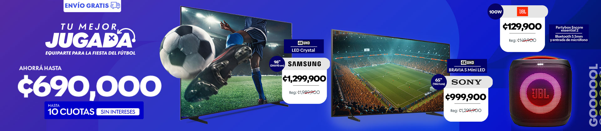 Ahorrá en pantallas