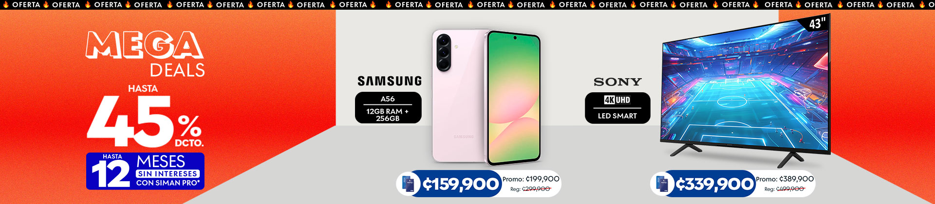 Pantallas, celulares y más