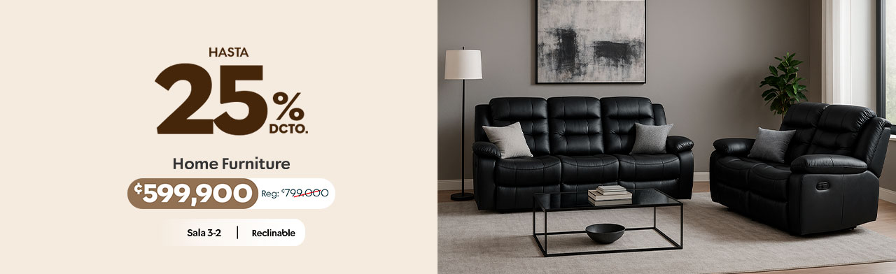 Hasta 25% de dcto en Muebles para el hogar