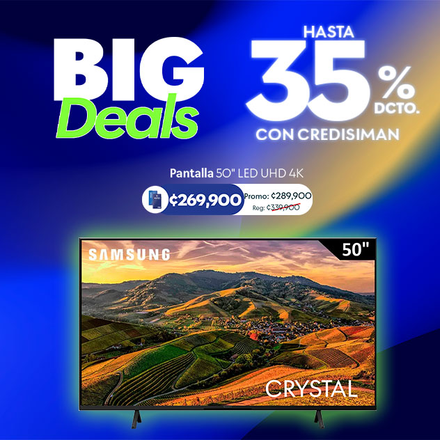 Ahorrá hasta 35% en Pantallas