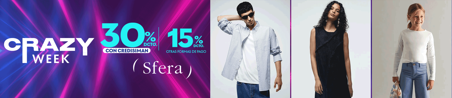 Ahorrá en moda para hombre y mujer