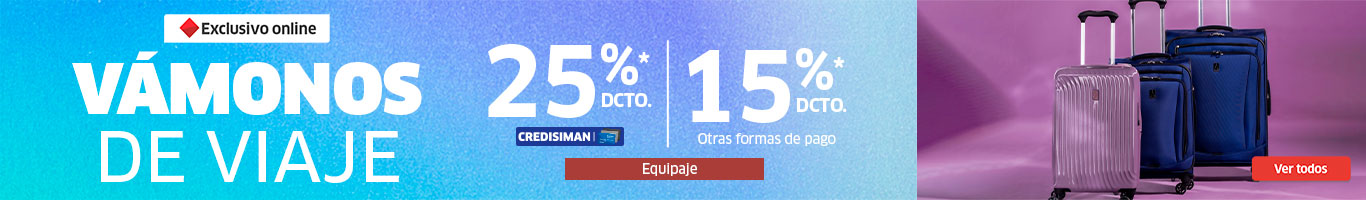 25% CS | 15% OFP EN EQUIPAJE