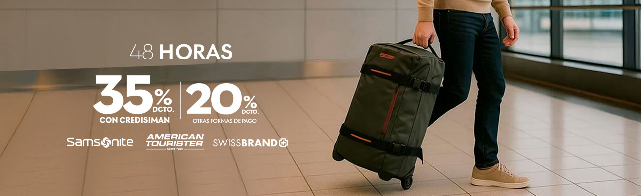 Hasta 35% en Equipaje
