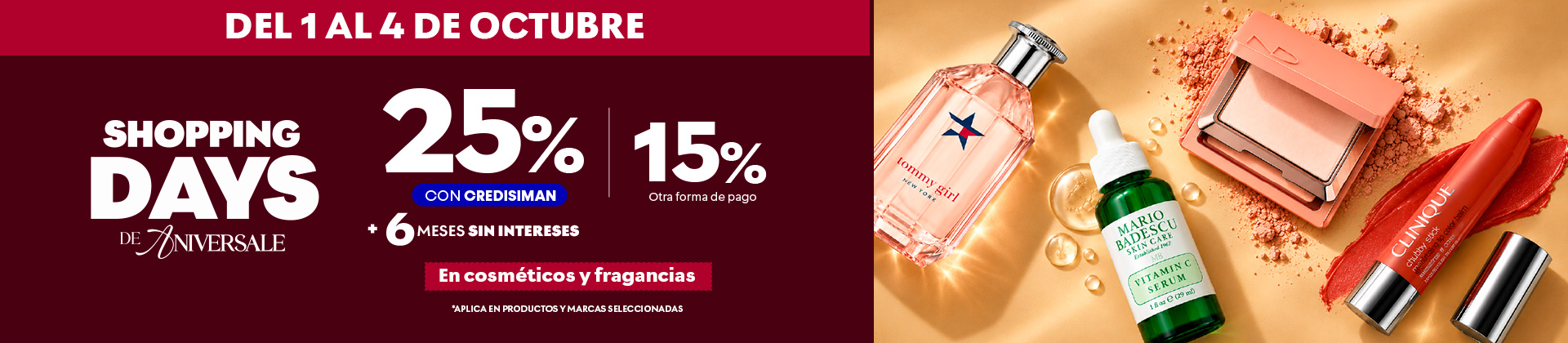 Cosméticos y fragancias
