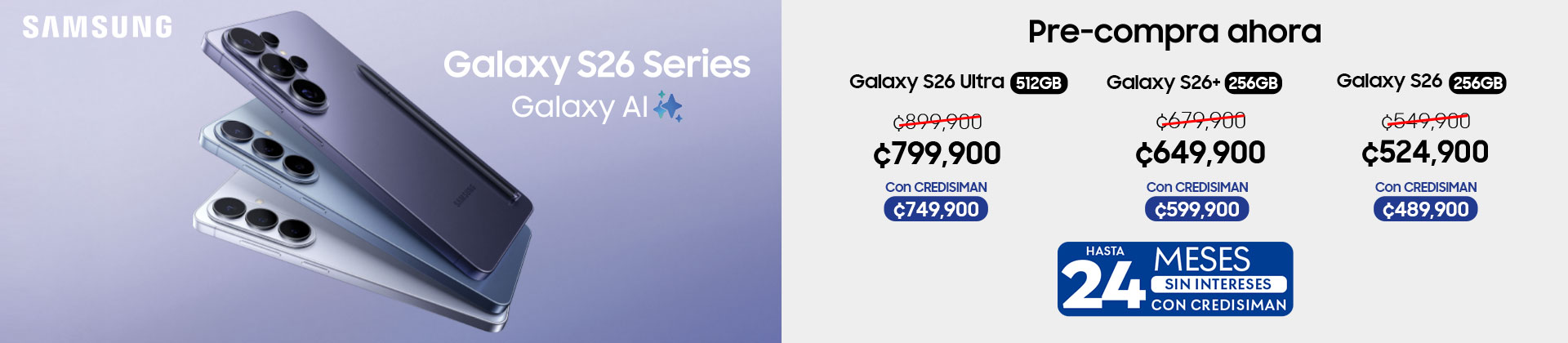 Preventa Samsung Galaxy S26