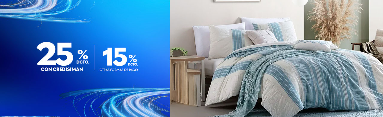 Hasta 25% en dormitorio