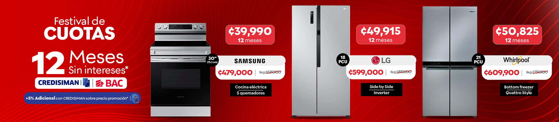 Cocinas y refrigeradoras