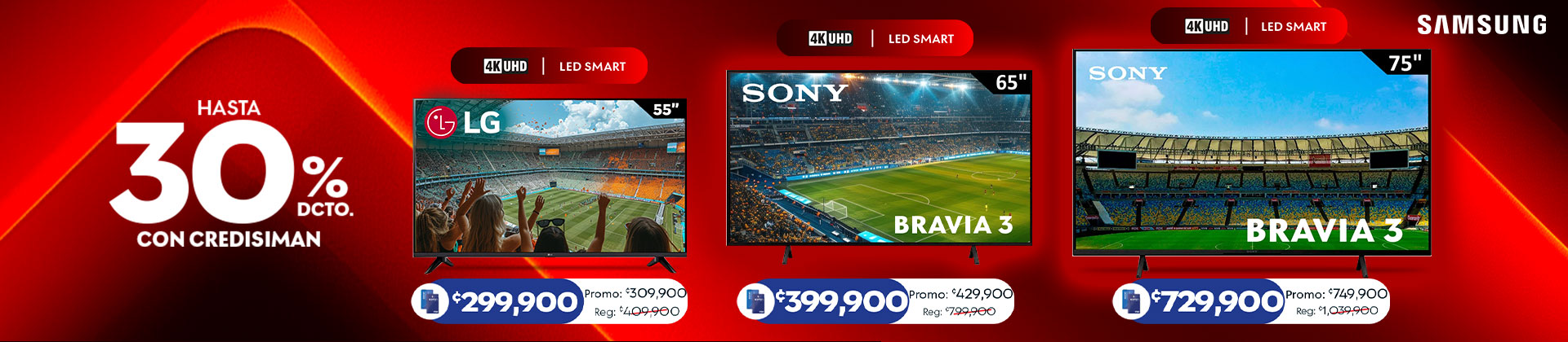 Ahorrá en pantallas