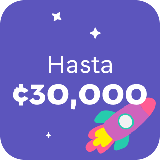 Hasta ₡30,000