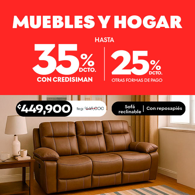 Ahorrá en salas, armarios y más