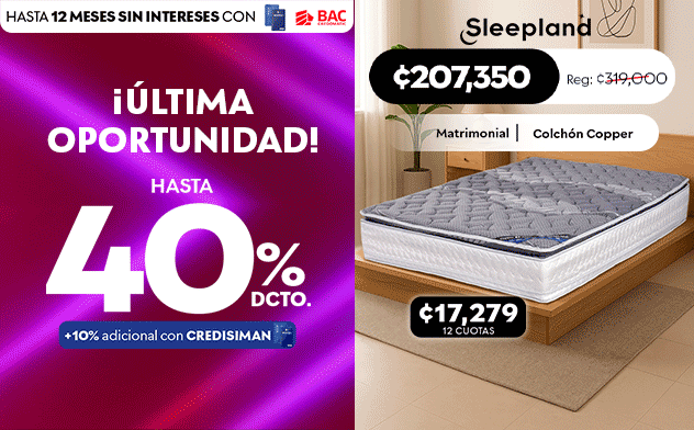 Ahorrá hasta 40% en Bases y colchones