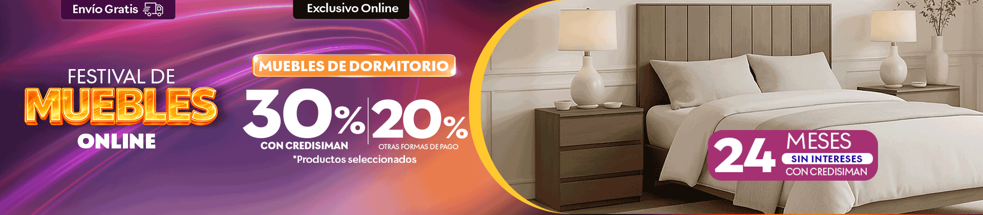 Ahorrá en muebles hasta el 20% de descuento