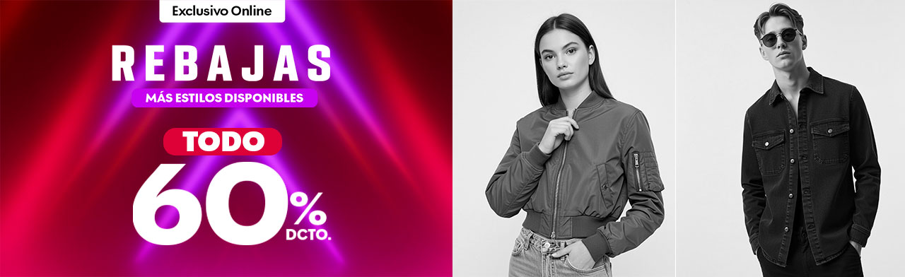 60% en moda para todos